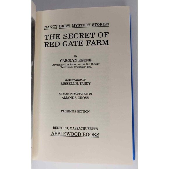 Nancy Drew Mystery Secret Of Red Gate Farm Original Text Hardcover Applewood - Picture 4 of 12